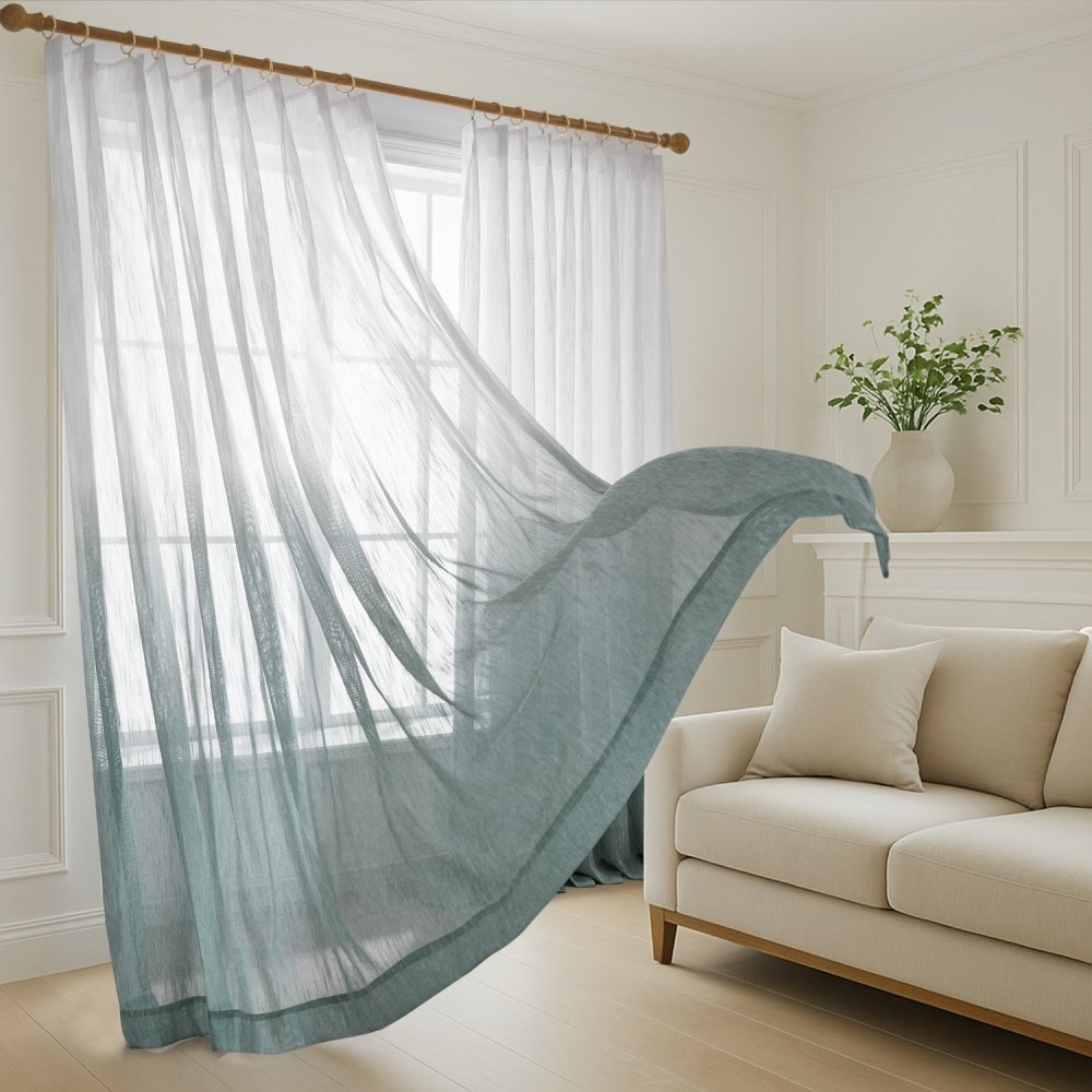 Valentina Gradient Sheer Curtains - Deconovo US