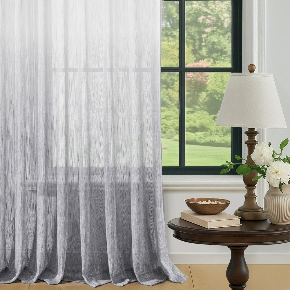 Valentina Gradient Sheer Curtains - Deconovo US