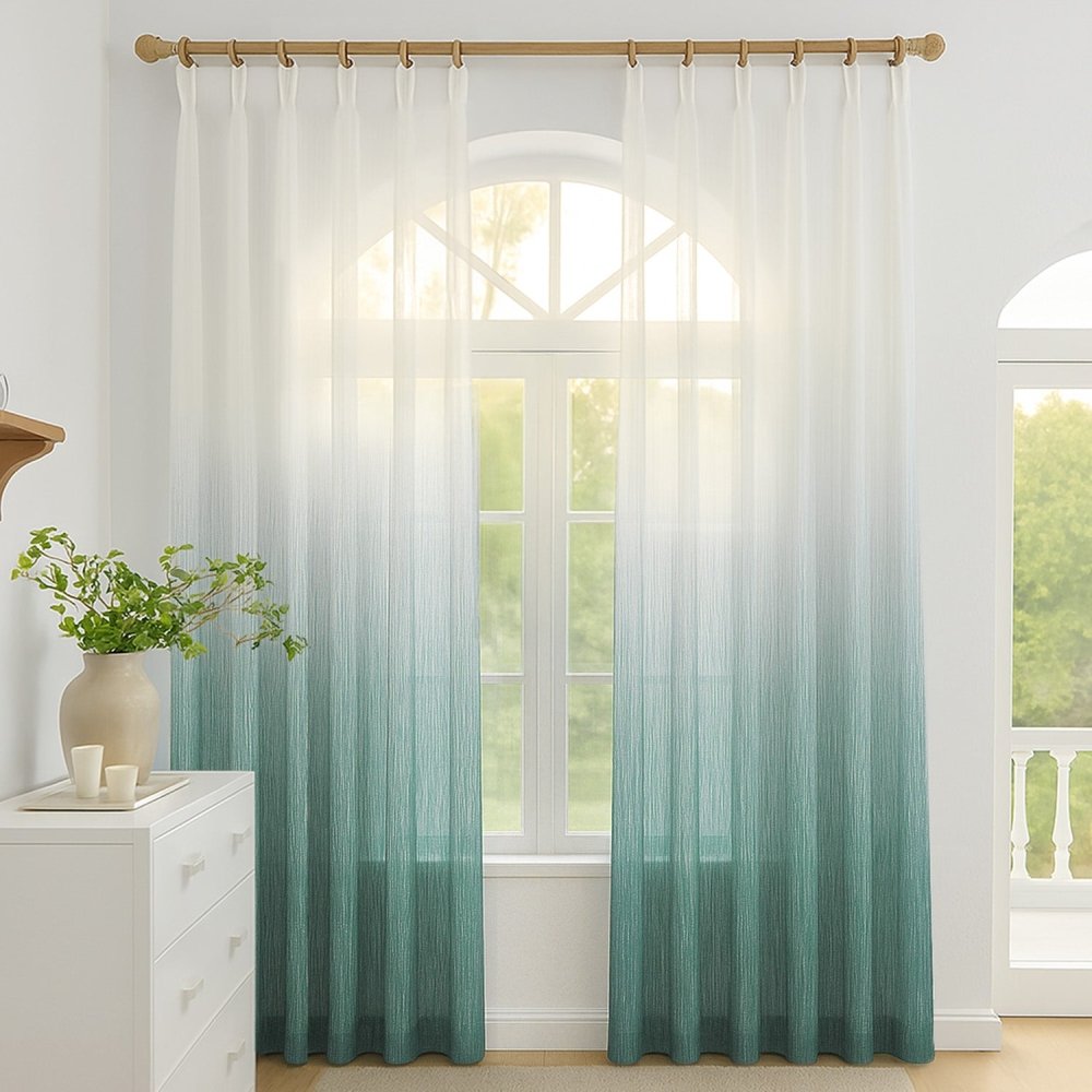 Valentina Gradient Sheer Curtains - Deconovo US