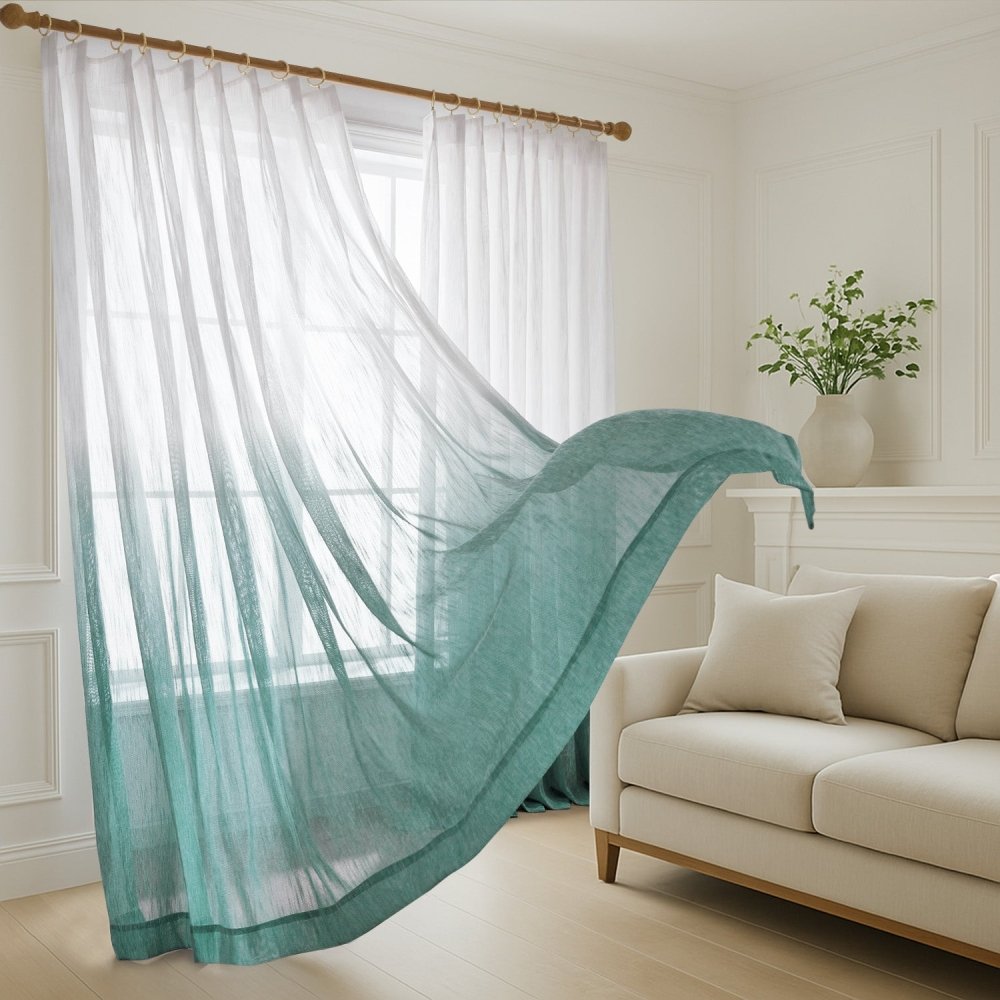 Valentina Gradient Sheer Curtains - Deconovo US