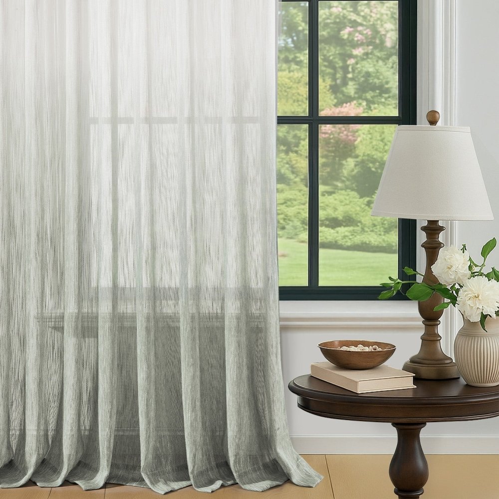 Valentina Gradient Sheer Curtains - Deconovo US