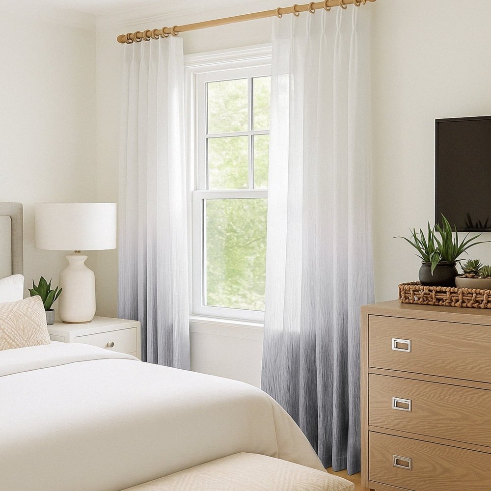 Valentina Gradient Sheer Curtains - Deconovo US