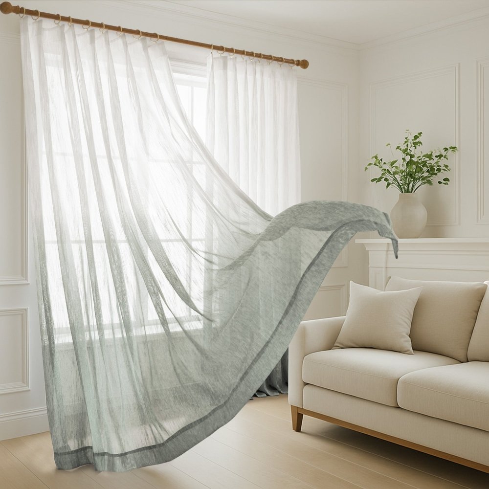Valentina Gradient Sheer Curtains - Deconovo US