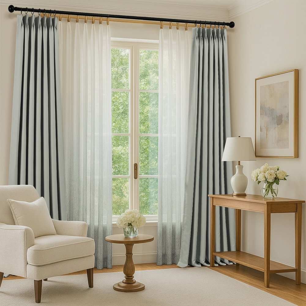 Valentina Gradient Sheer Curtains - Deconovo US