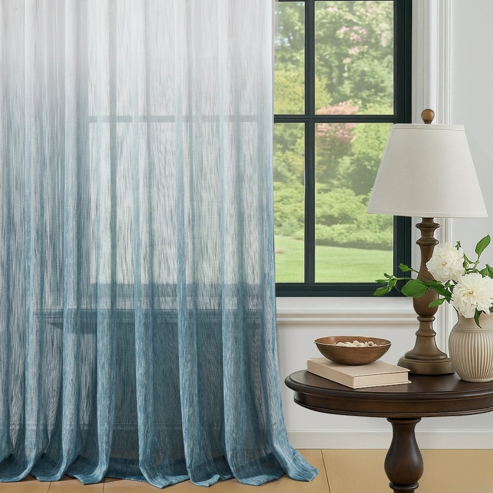 Valentina Gradient Sheer Curtains - Deconovo US