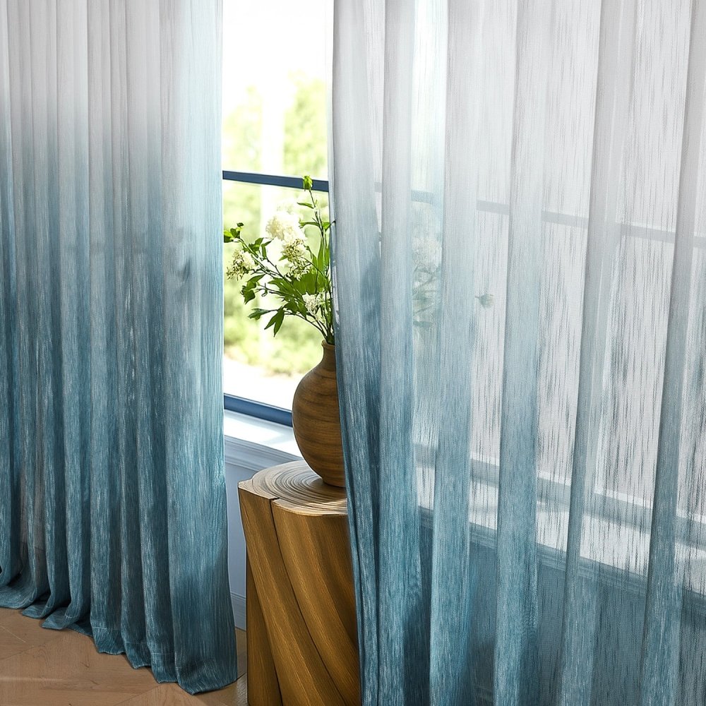 Valentina Gradient Sheer Curtains - Deconovo US