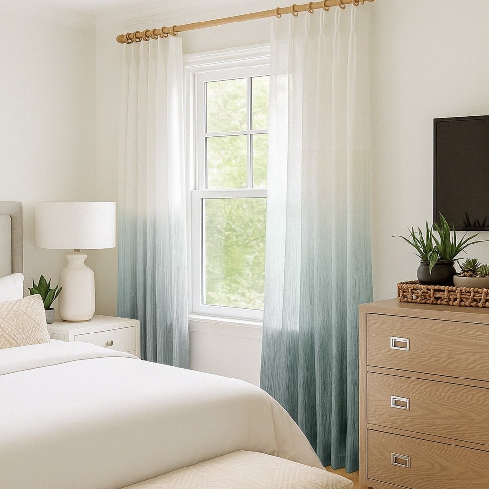 Valentina Gradient Sheer Curtains - Deconovo US