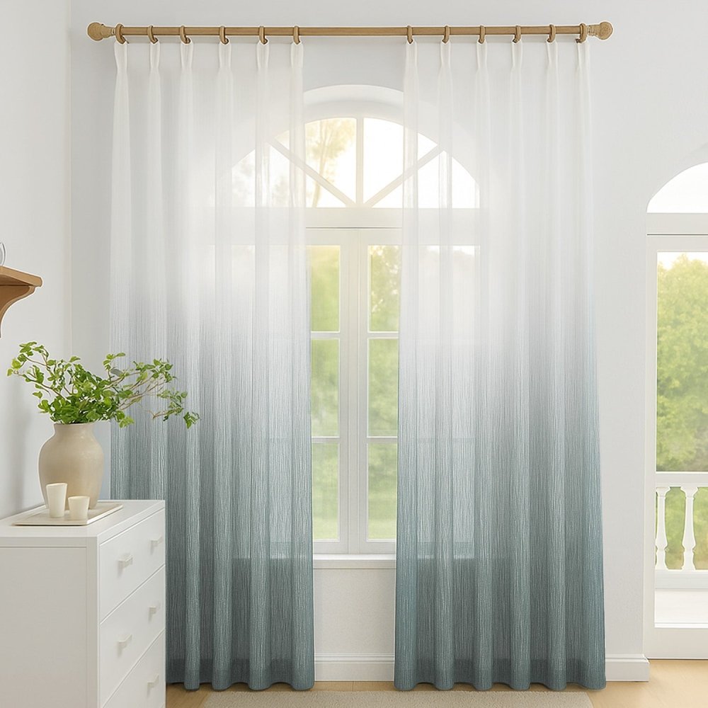 Valentina Gradient Sheer Curtains - Deconovo US