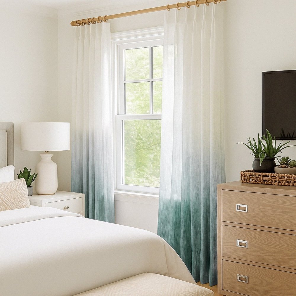 Valentina Gradient Sheer Curtains - Deconovo US