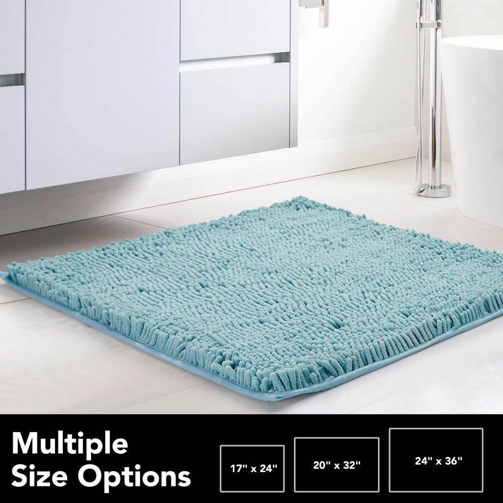 Deconovo 4 - Pack Bath Rugs: Thick Chenille, Soft & Quick - Dry Plush for Bathtub & Shower - Deconovo US