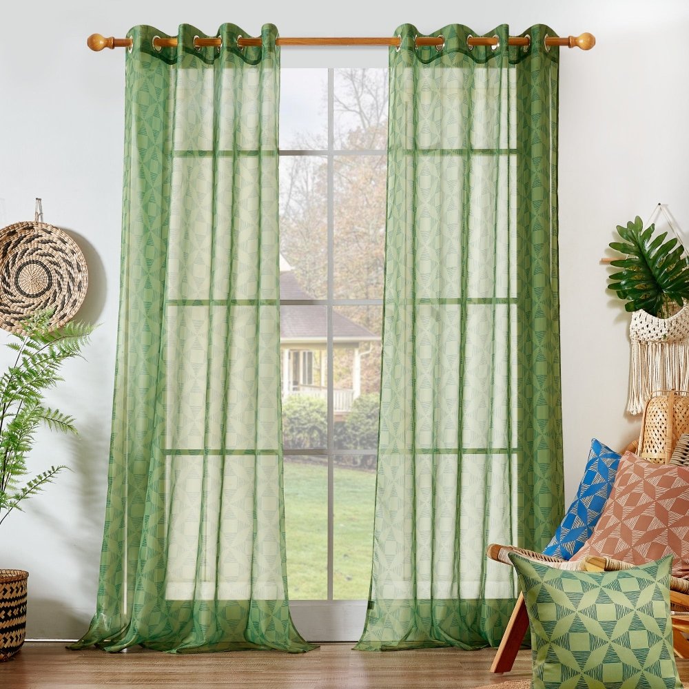 Bohome Nest Sheer Curtains - Deconovo US