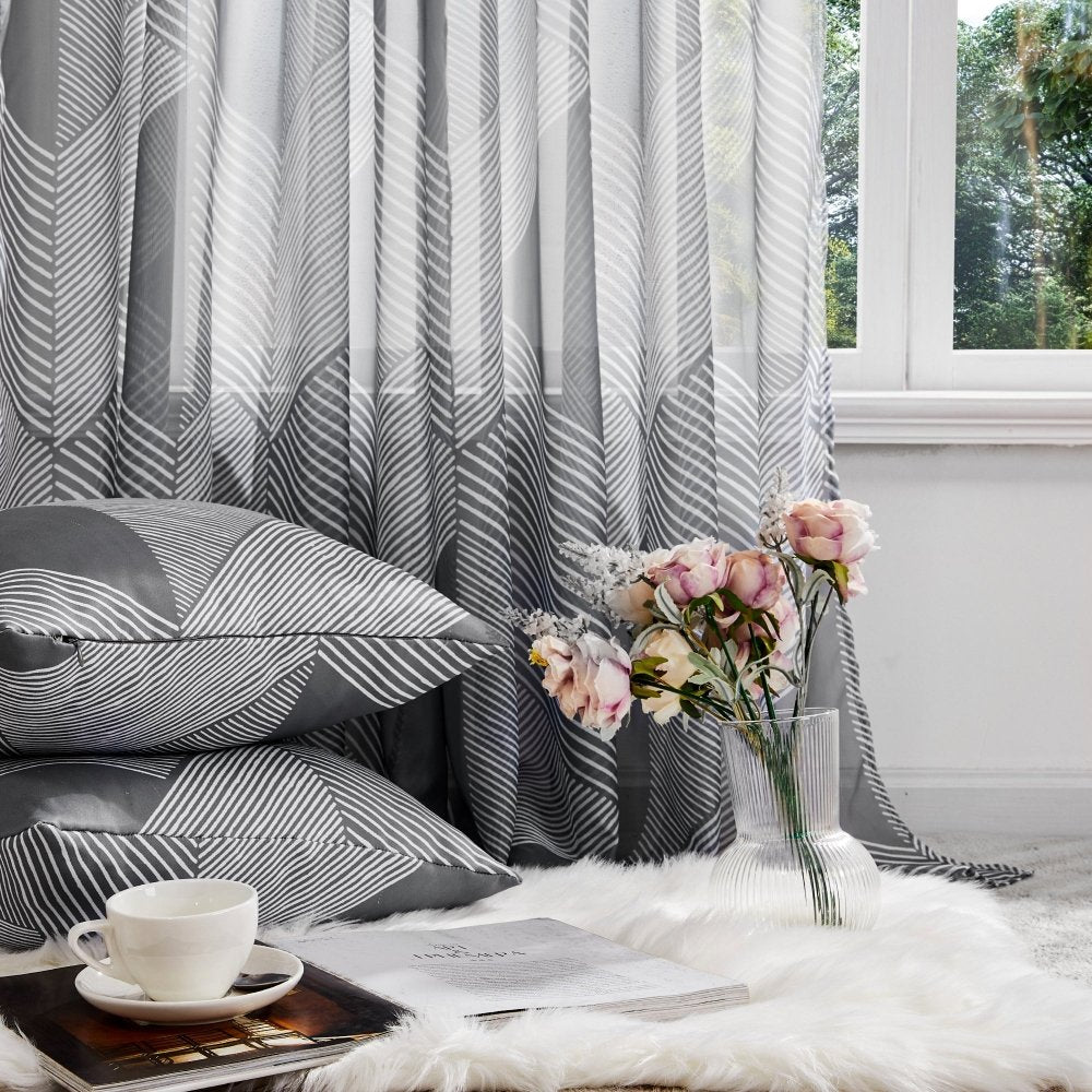 Classic Pleat Sheer Curtains - Deconovo US