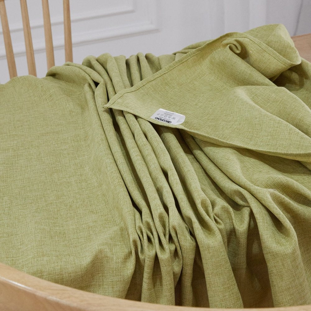 Deconovo Cloth Rectangle Table, Faux Linen Burlap Tablecloth, Waterproof Tablecloth for Picnic - Deconovo US