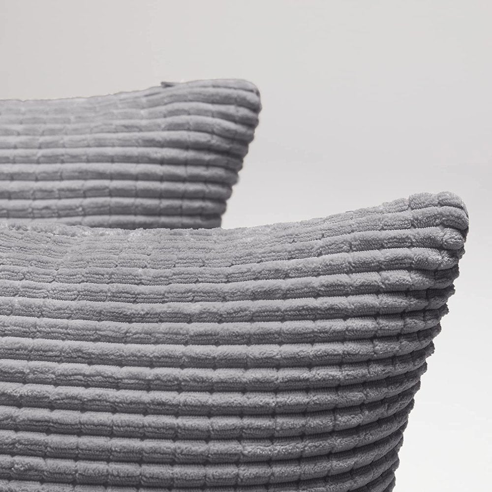Deconovo Corduroy Square Cushion Cover with Stripes - Deconovo US