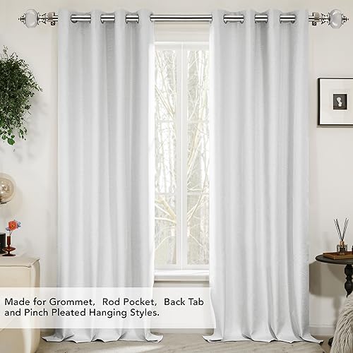 Deconovo Curtain Rods for Windows, Adjustable Decorative Single Window Curtain Rod Set - Deconovo US