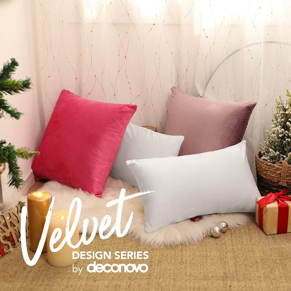 Deconovo Decorative Christmas Velvet Throw Pillow Covers for Couch - Deconovo US