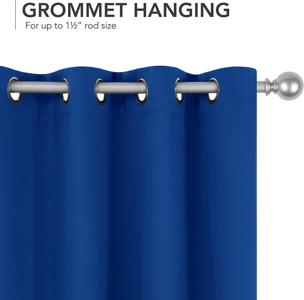 Deconovo Kids Room 100% Blackout Curtains, Light Purple Thermal Insulated Window Curtains with Grommets with Liner for Bedroom Living Room Kitchen, Set of 2, 42x63 in, Light Purple - Deconovo US