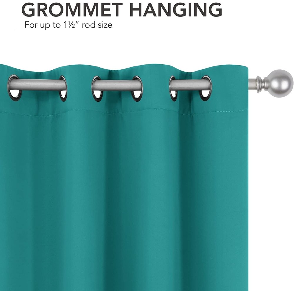 Deconovo Kids Room 100% Blackout Curtains, Light Purple Thermal Insulated Window Curtains with Grommets with Liner for Bedroom Living Room Kitchen, Set of 2, 42x63 in, Light Purple - Deconovo US