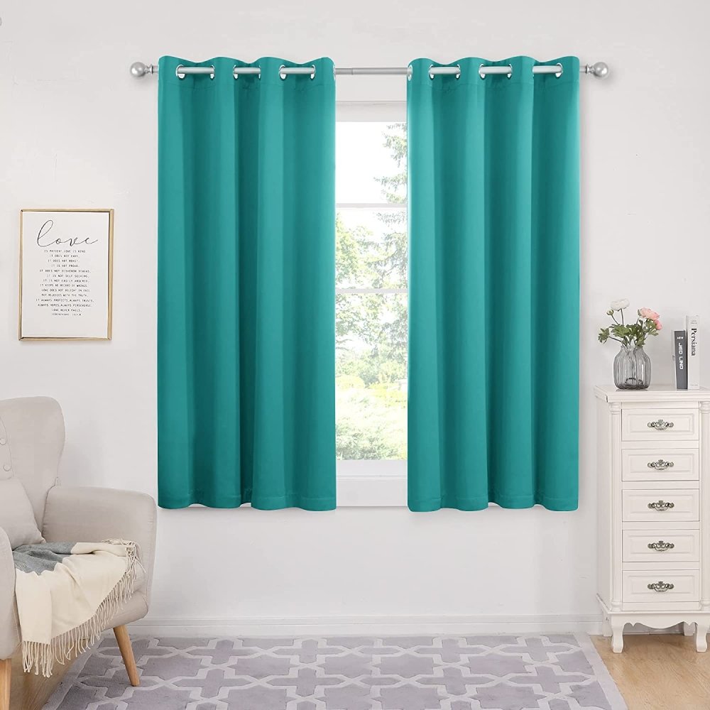 Deconovo Kids Room 100% Blackout Curtains, Light Purple Thermal Insulated Window Curtains with Grommets with Liner for Bedroom Living Room Kitchen, Set of 2, 42x63 in, Light Purple - Deconovo US