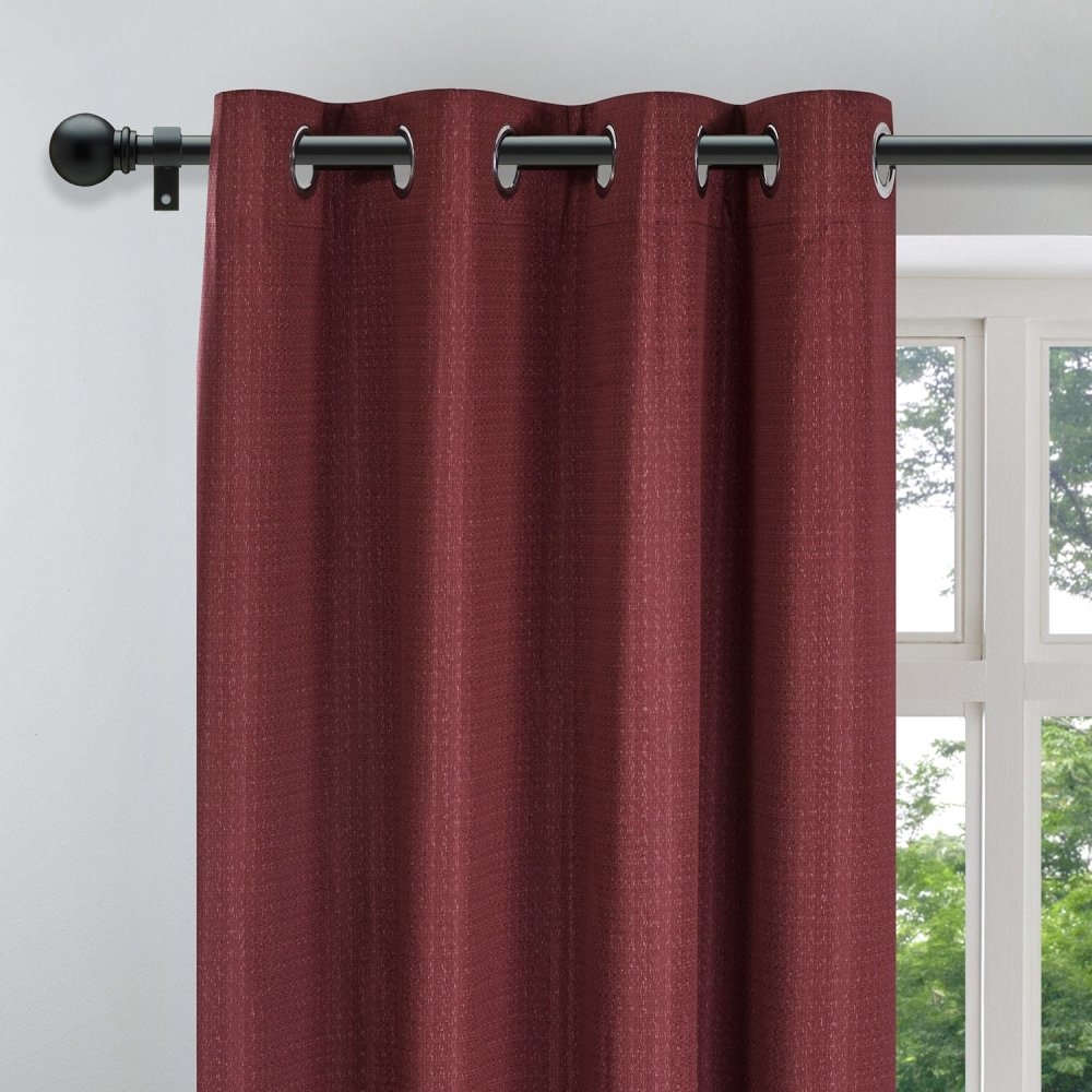 Deconovo Lightweight 100% Blackout Curtains, Total Blackout Curtains with Grommets Top, Room Darkening Black Curtains for Kitchen, 52x45 Inch, 2 Panels - Deconovo US