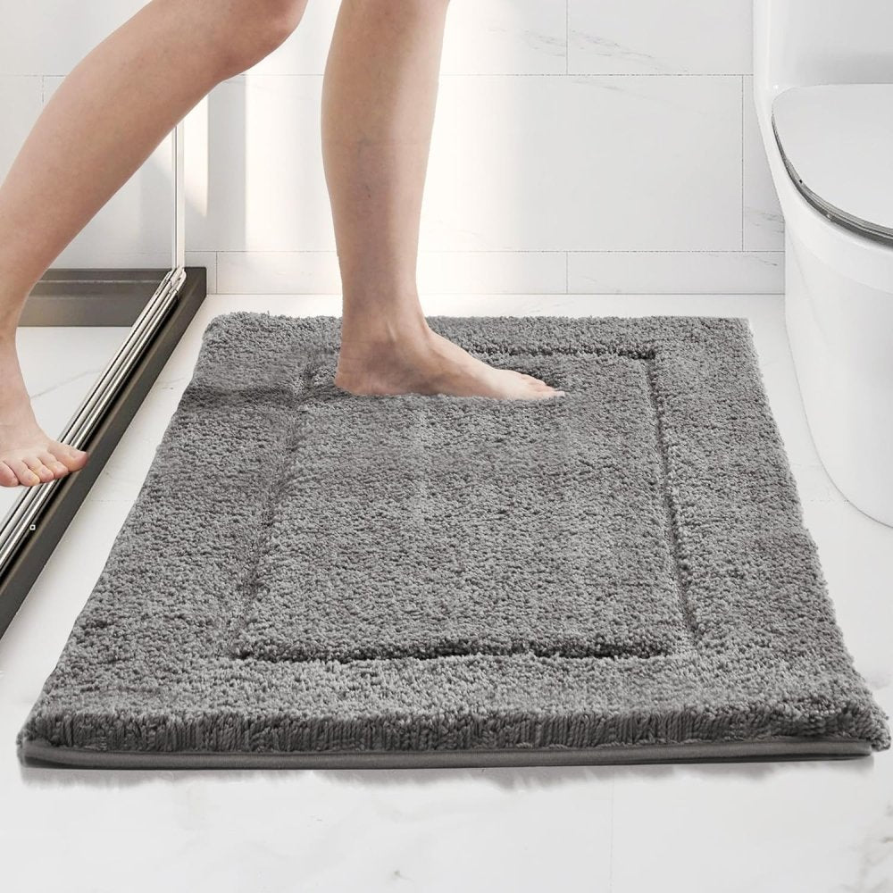 Deconovo Luxury U-Shaped Bath Mat: Extra Soft Plush, Absorbent Bathroom Rug for Ultimate Comfort - Deconovo US