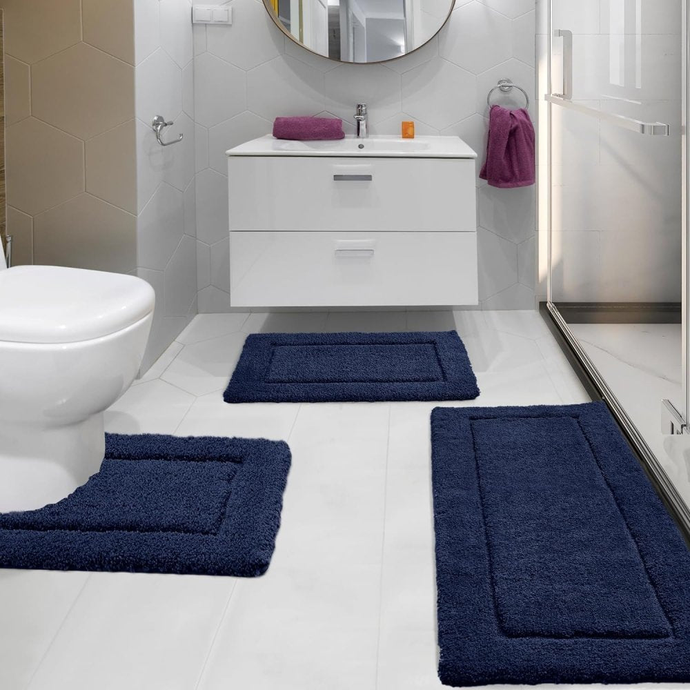 Deconovo Luxury U-Shaped Bath Mat: Extra Soft Plush, Absorbent Bathroom Rug for Ultimate Comfort - Deconovo US