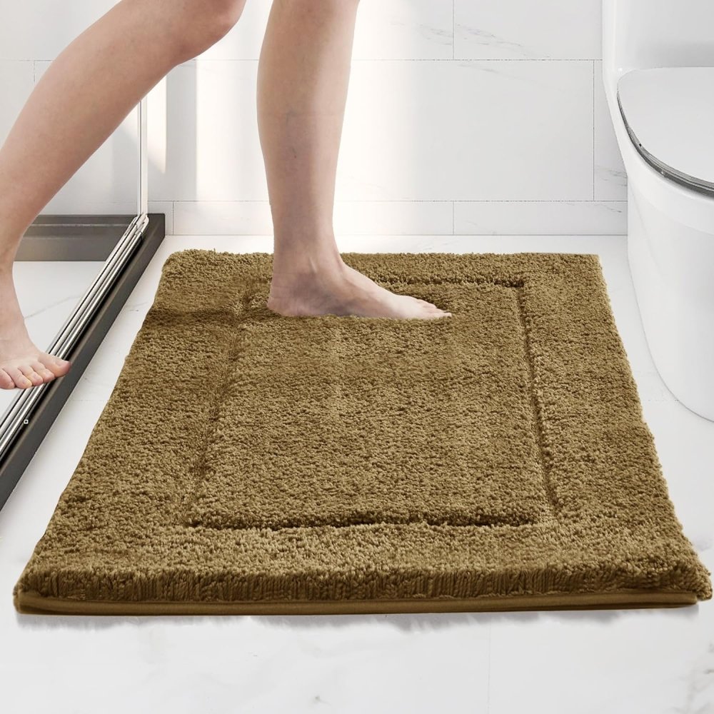 Deconovo Luxury U-Shaped Bath Mat: Extra Soft Plush, Absorbent Bathroom Rug for Ultimate Comfort - Deconovo US