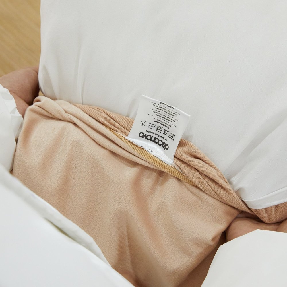 Deconovo Plush Velvet Square Throw Pillow Cover: Super Soft Home Decor with Concealed Zipper - Deconovo US