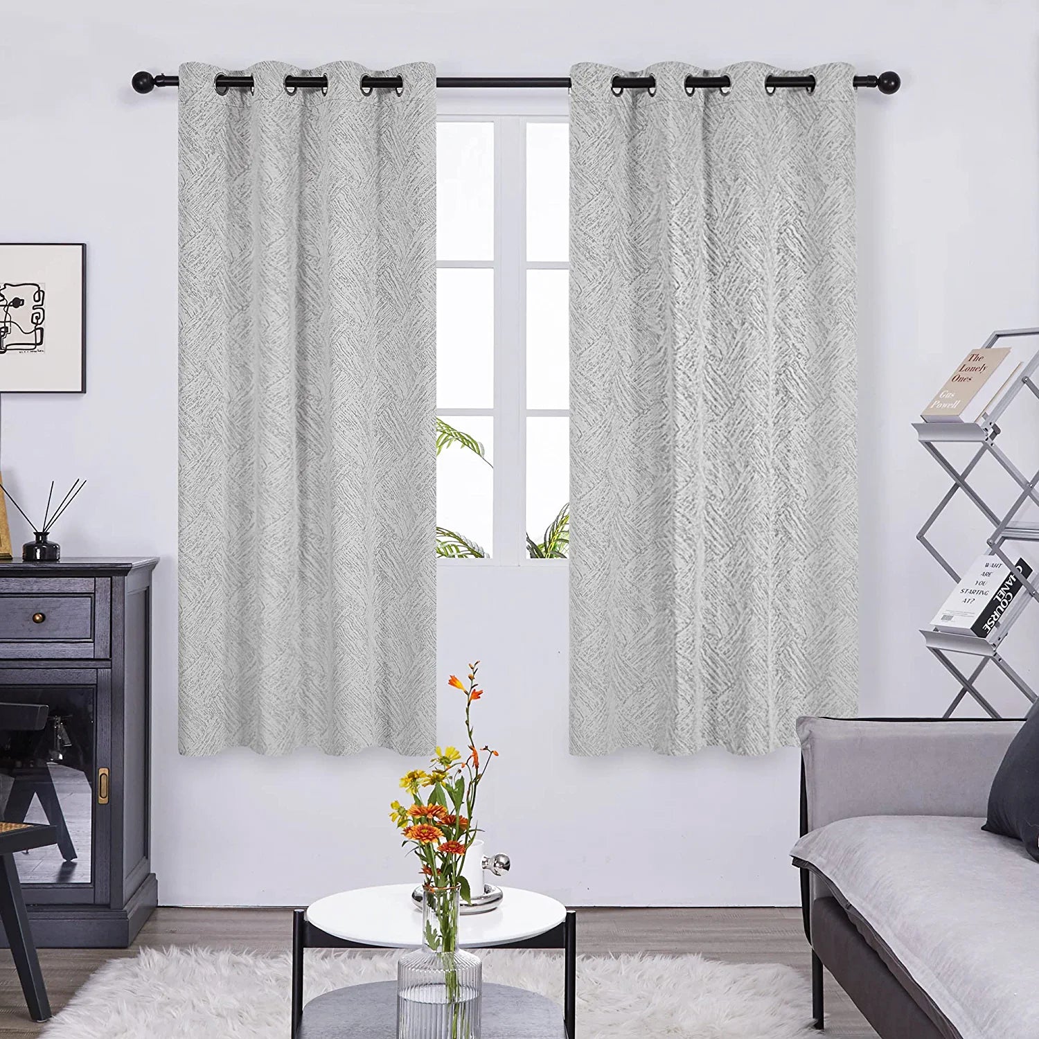 Deconovo Textured Linen 100 Total Blackout Curtains 100 Sun