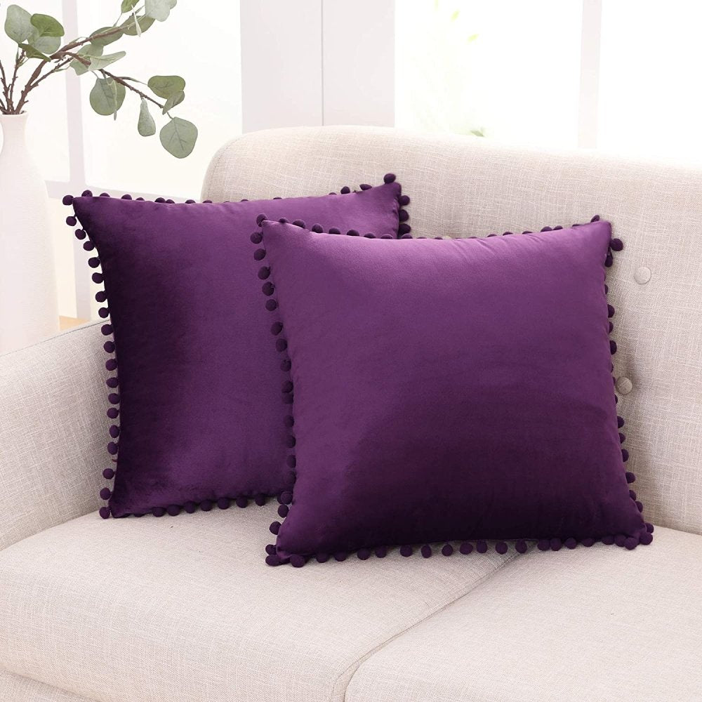 Deconovo Velvet Throw Pillow Covers for Living Room - Deconovo US