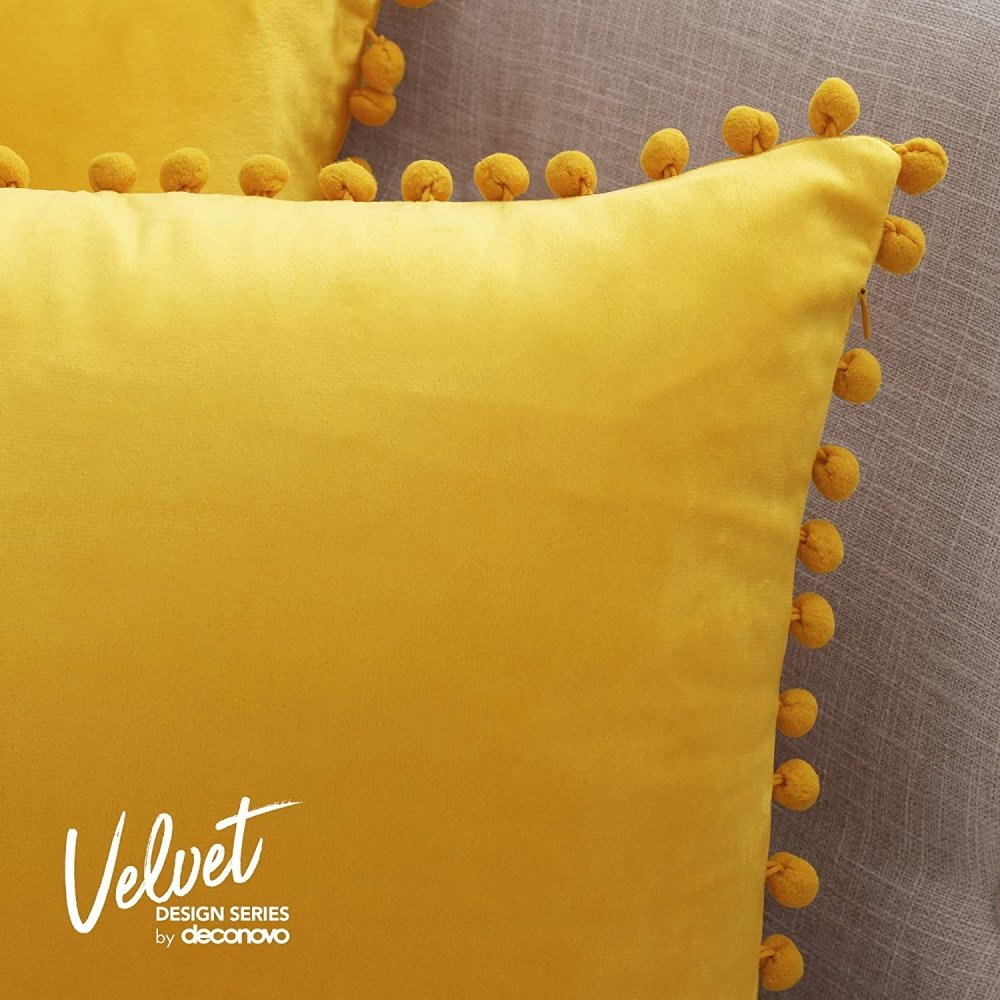 Deconovo Velvet Throw Pillow Covers for Living Room - Deconovo US