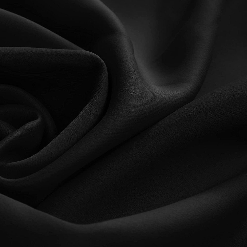 Opaque Solid Color Blackout Drapes | Blockout Curtains - Thermal Insulated for Bedroom | Ready Made Deconovo | 2 Panels - Deconovo US