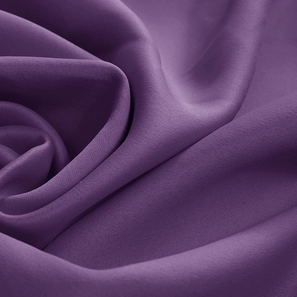 Opaque Solid Color Blackout Drapes | Blockout Curtains - Thermal Insulated for Bedroom | Ready Made Deconovo | 2 Panels - Deconovo US