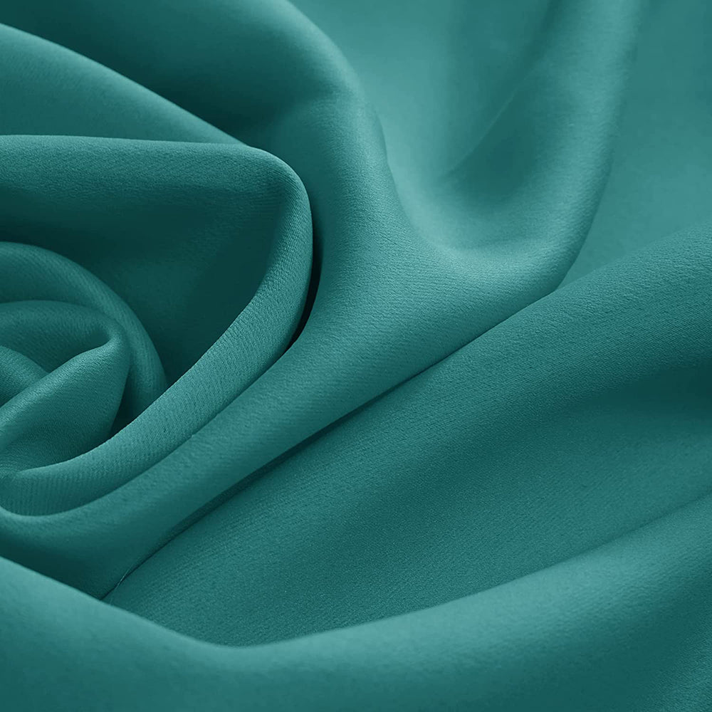 Opaque Solid Color Blackout Drapes | Blockout Curtains - Thermal Insulated for Bedroom | Ready Made Deconovo | 2 Panels - Deconovo US