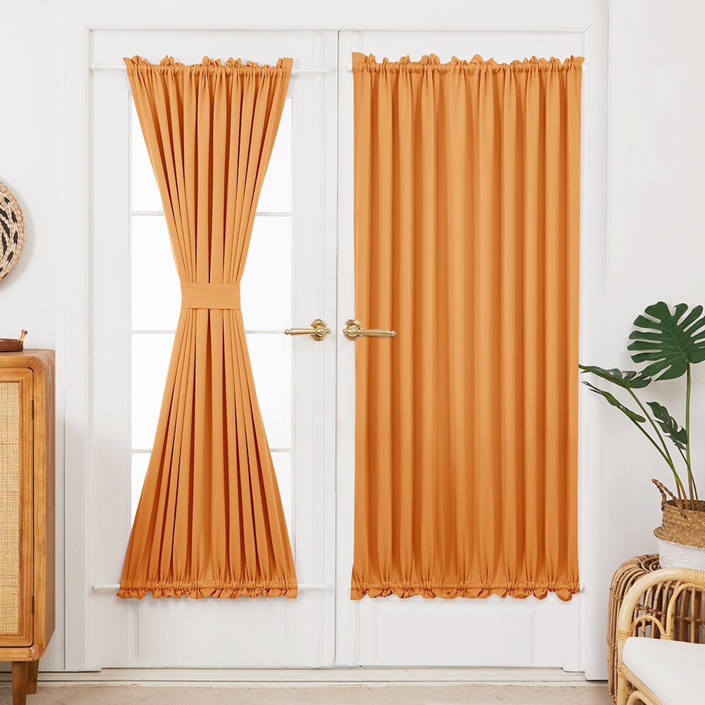 Rod Pocket Thermal Door Curtain | Blackout, Grommet/Eyelet Window Treatment | Deconovo 1 Panel - Deconovo US