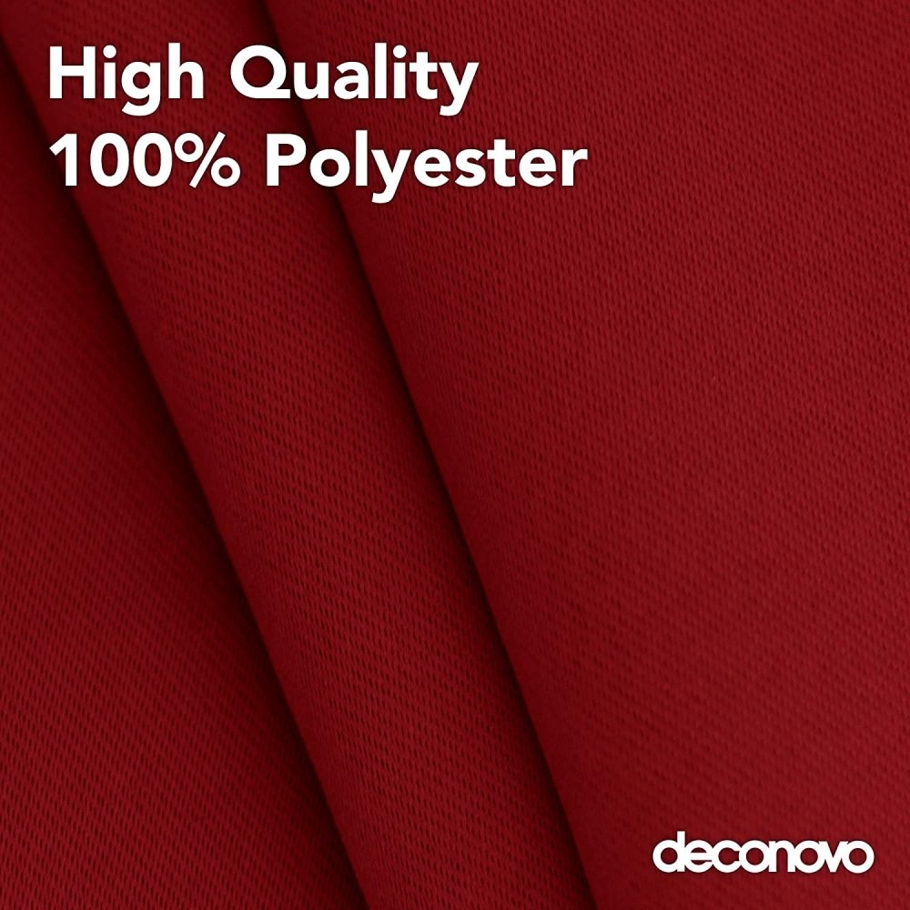 Solid Color Blackout Valance Curtains-Rod Pocket-1 Panel - Deconovo US