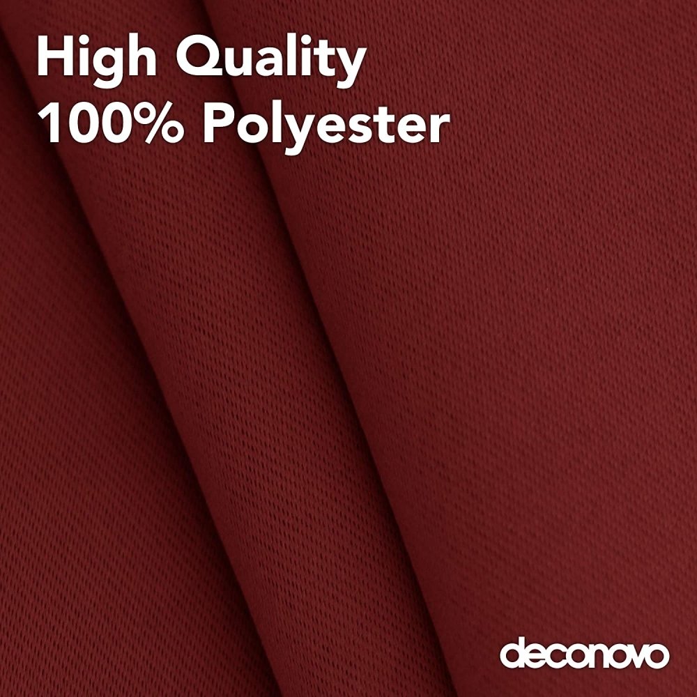 Solid Color Blackout Valance Curtains-Rod Pocket-1 Panel - Deconovo US