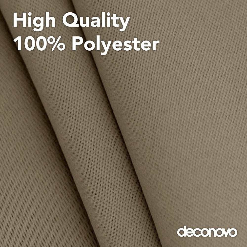 Solid Color Blackout Valance Curtains-Rod Pocket-1 Panel - Deconovo US