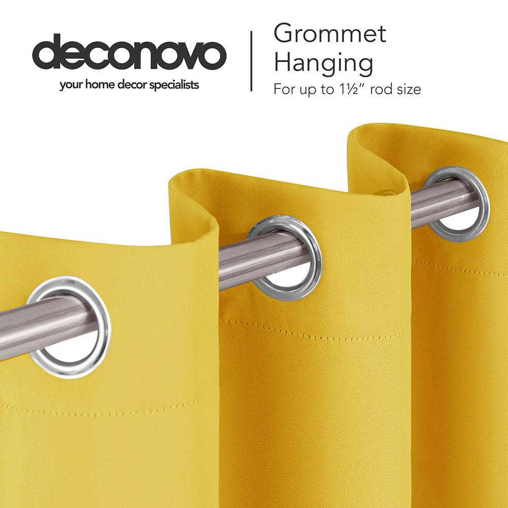 Solid Color Thermal Insulated Blackout Curtains - Grommet - 1 Panel - Deconovo US