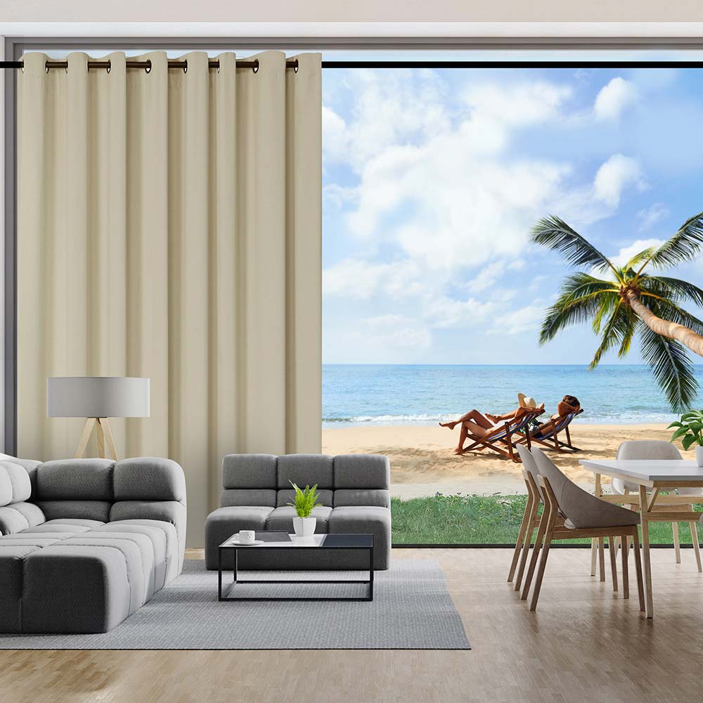 Solid Color Thermal Insulated Blackout Curtains - Grommet - 1 Panel - Deconovo US