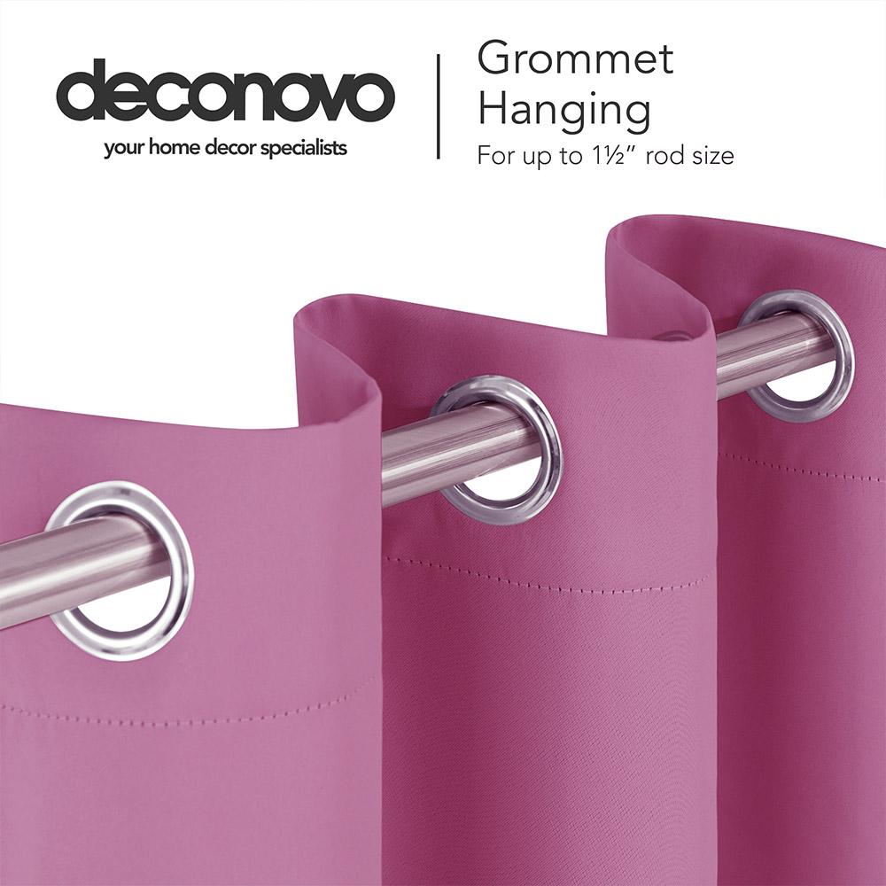 Solid Color Thermal Insulated Blackout Curtains - Grommet - 1 Panel - Deconovo US