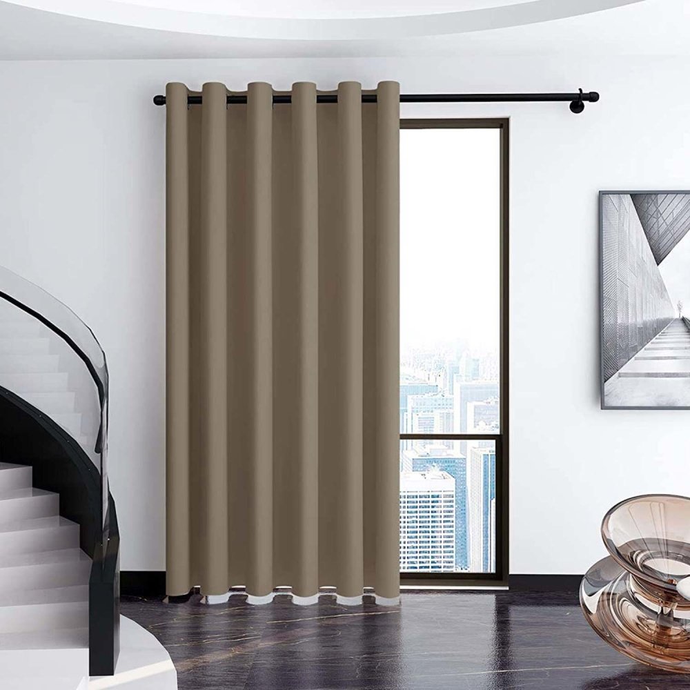 Solid Color Thermal Insulated Blackout Curtains - Grommet - 1 Panel - Deconovo US