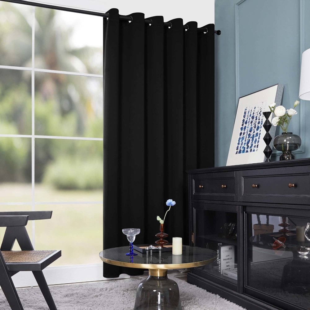 Solid Color Thermal Insulated Blackout Curtains - Grommet - 1 Panel - Deconovo US
