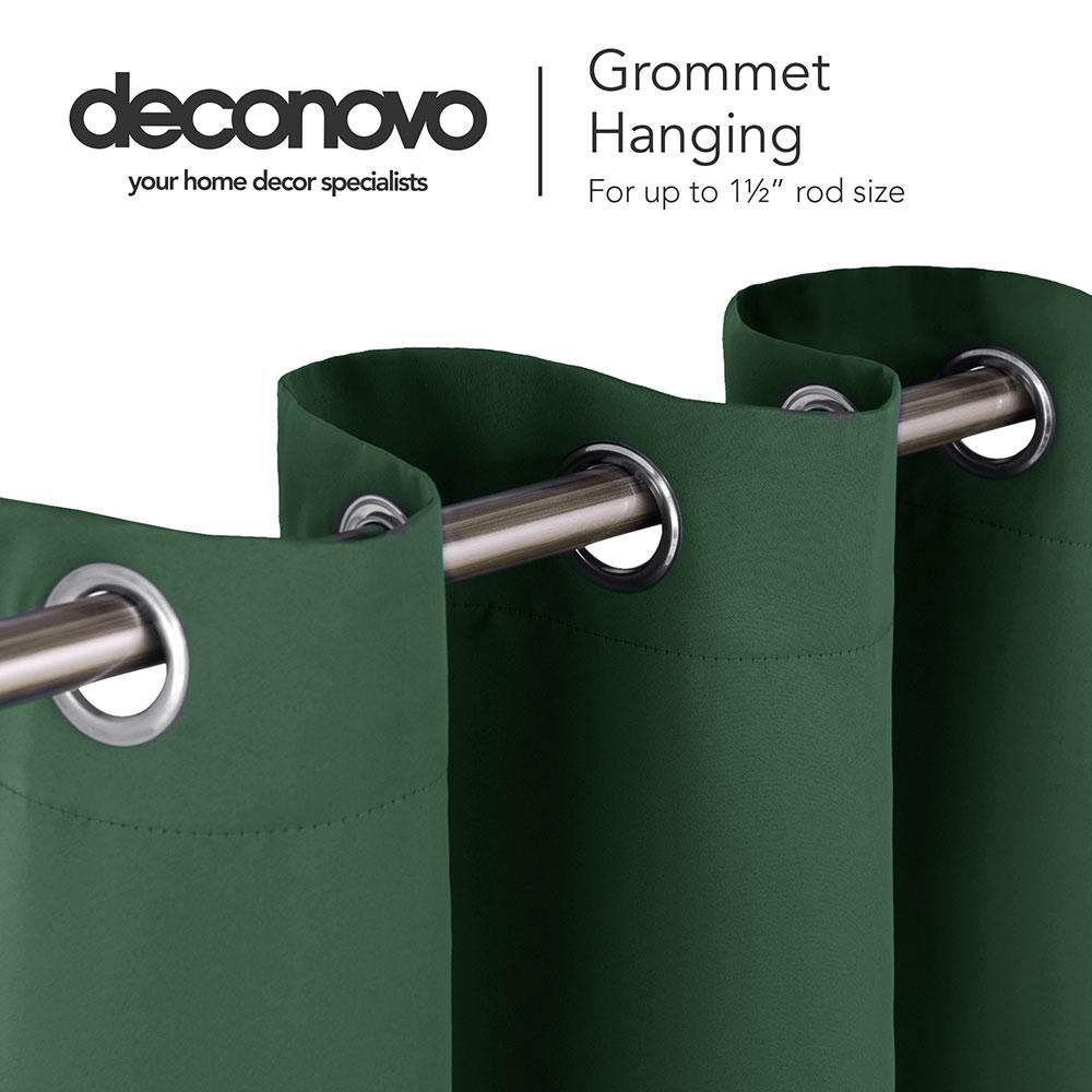 Solid Color Thermal Insulated Blackout Curtains - Grommet - 1 Panel - Deconovo US
