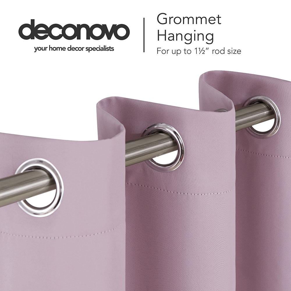 Solid Color Thermal Insulated Blackout Curtains - Grommet - 1 Panel - Deconovo US