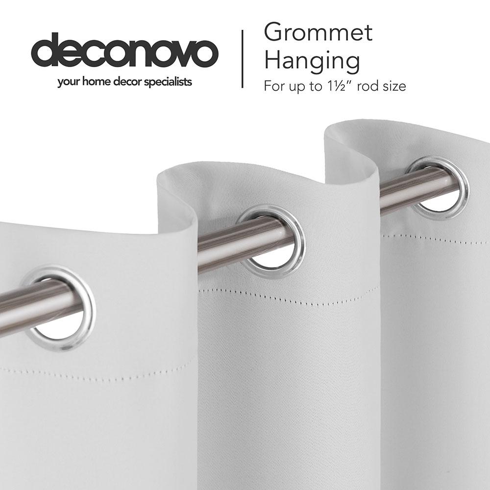 Solid Color Thermal Insulated Blackout Curtains - Grommet - 1 Panel - Deconovo US