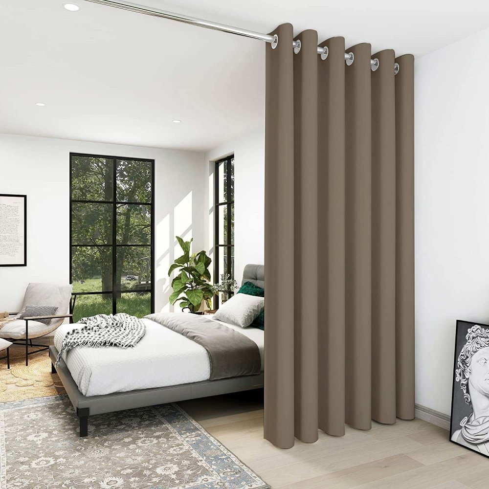 Solid Color Thermal Insulated Blackout Curtains - Grommet - 1 Panel - Deconovo US