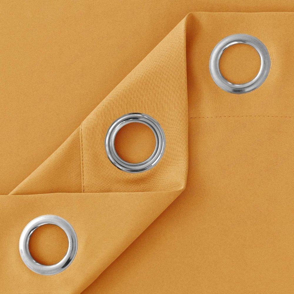 Solid Color Thermal Insulated Blackout Curtains - Grommet - 1 Panel - Deconovo US