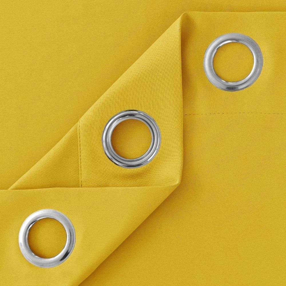 Solid Color Thermal Insulated Blackout Curtains - Grommet - 1 Panel - Deconovo US
