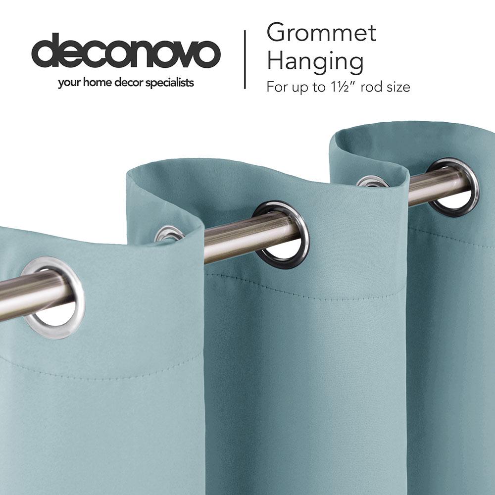 Solid Color Thermal Insulated Blackout Curtains - Grommet - 1 Panel - Deconovo US
